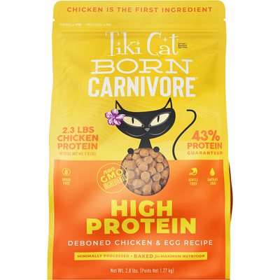 Dry Cat Food - BORN CARNIVORE - High Protein: Deboned Chicken & Egg Recipe