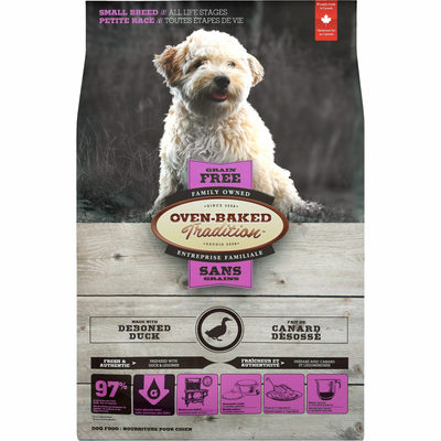 Alimentation sèche pour chiens - Duck sans céréales - toutes les étapes de la vie petite race