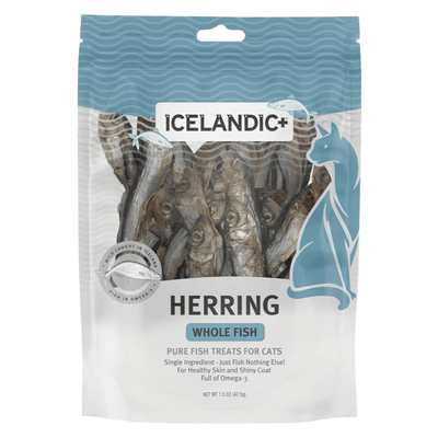 Air Dried Cat Treat - Herring Whole Fish - 1.5 oz - J & J Pet Club - Icelandic+