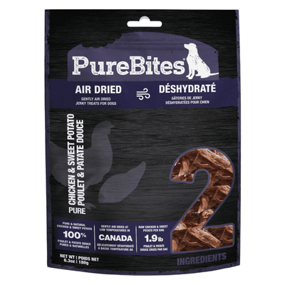 Air Dried Jerky Dog Treat - Chicken & Sweet Potato - 6.3 oz - J & J Pet Club - Purebites
