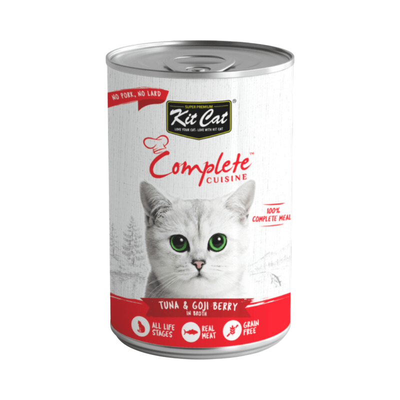 Canned Cat Food - Complete CUISINE - Tuna & Goji Berry In Broth - 150 g - J & J Pet Club - Kit Cat