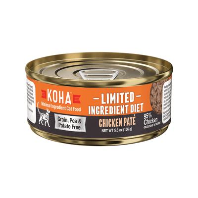 Canned Cat Food - Limited Ingredient Diet - 95% Chicken Pâté - J & J Pet Club - KOHA