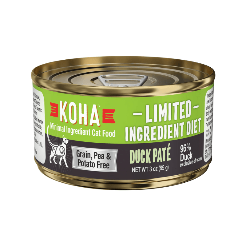 Canned Cat Food - Limited Ingredient Diet - 96% Duck Pâté - J & J Pet Club - KOHA