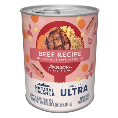 Canned Dog Food - Ultra - Beef Pate - 13 oz - J & J Pet Club - Natural Balance