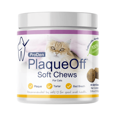 Cat Dental Care - PlaqueOff Soft Chews - 45 ct - J & J Pet Club - ProDen PlaqueOff