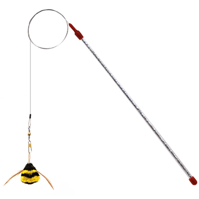 Cat Teaser - DA BEE with Rod - J & J Pet Club - GO CAT