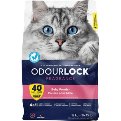 *Little Damaged* Clumping Cat Litter - ODOURLOCK - Fragrance - Baby Powder - 6 kg *Pickup Only*