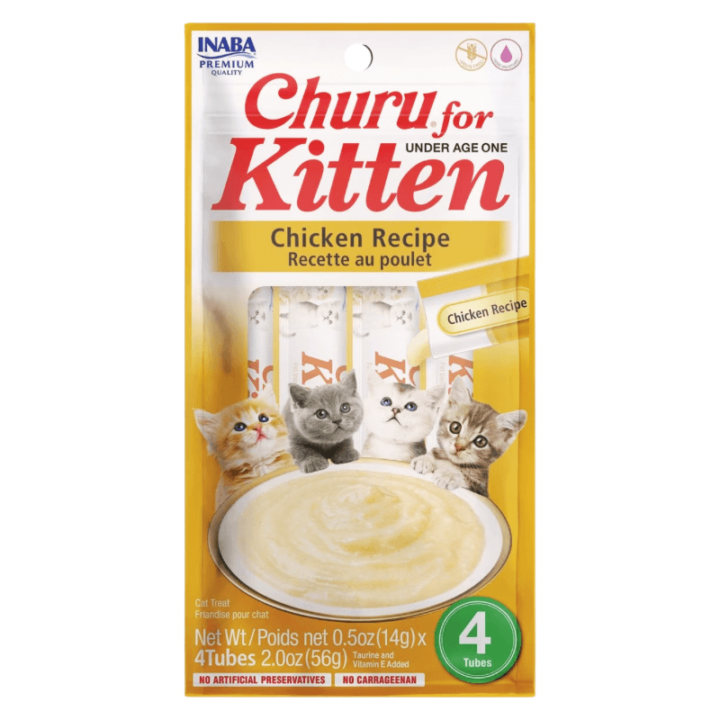 Creamy Cat Treat CHURU FOR KITTEN Chicken Recipe 0.5 oz tube