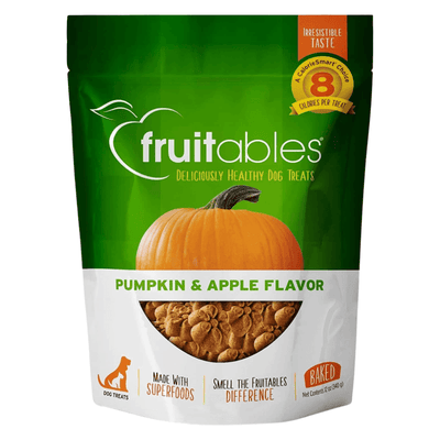 Crunchy Baked Dog Treat - Pumpkin & Apple Flavor - J & J Pet Club - Fruitables