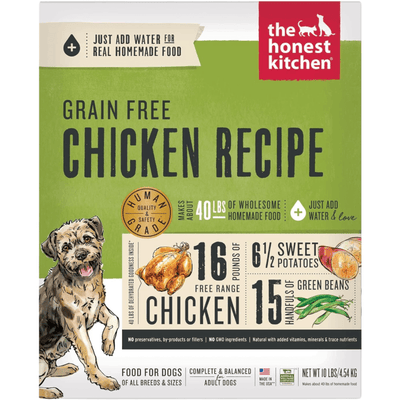 Dehydrated Dog Food - Grain Free Chicken Recipe - J & J Pet Club - The Honest Kitchen
