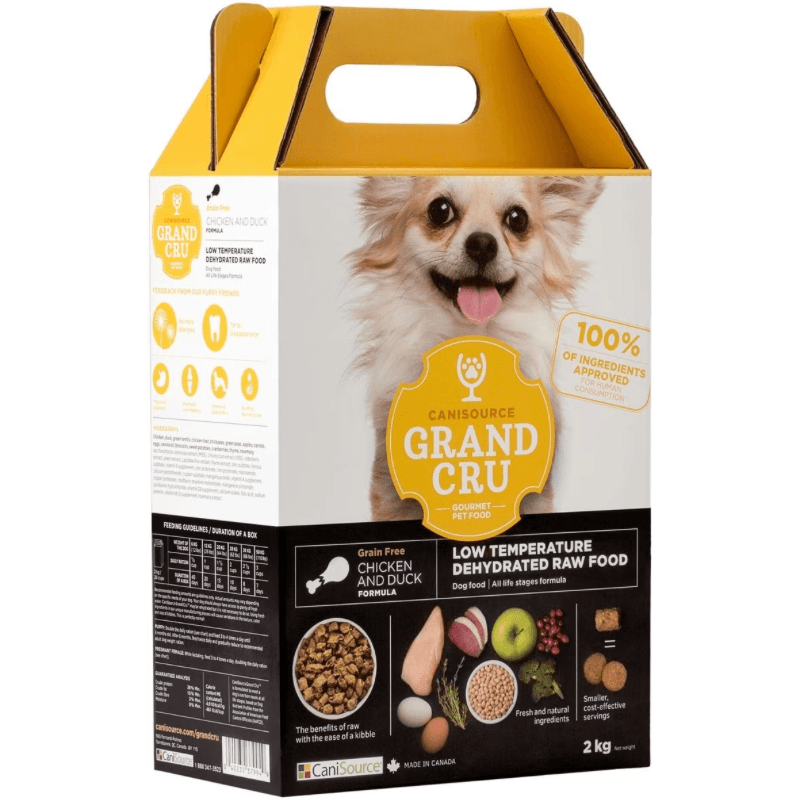 Dehydrated Raw Dog Food - GRAND CRU - Grain Free Chicken & Duck Formula - J & J Pet Club - Canisource