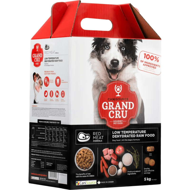 Dehydrated Raw Dog Food - GRAND CRU - Red Meat Formula - J & J Pet Club - Canisource