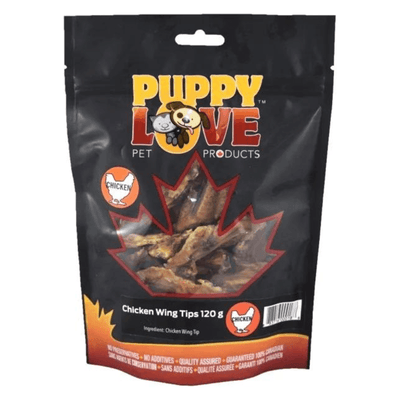 Dog Chewing Treat - Chicken Wing Tips - 120 g - J & J Pet Club - Puppy Love