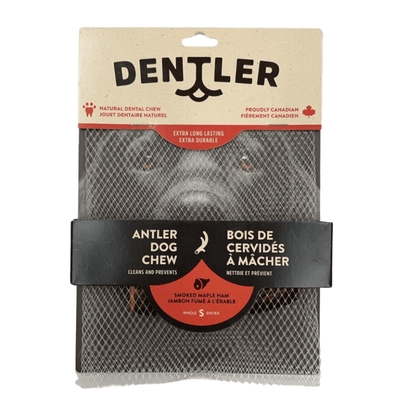 Dog Dental Chew - Whole Antler - Smoked Ham - J & J Pet Club - Dentler