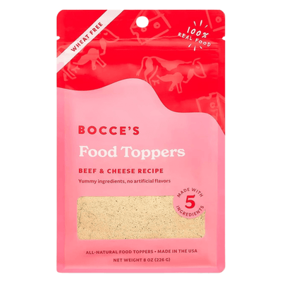 Dog Food Topper - Beef & Cheese Recipe - 8 oz - J & J Pet Club - Bocce's Bakery