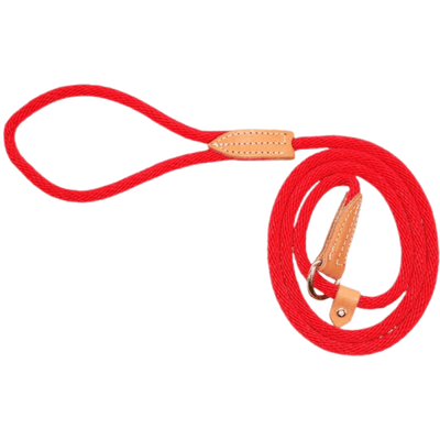 Dog Leash - Quick Walker/ London Leads - Red - 3/8" × 72" - J & J Pet Club - Hamilton