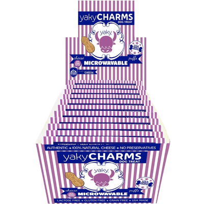 Dog Treat - yakyCHARMS - Microwavable Cheese Puffs - Peanut Butter - 0.75 oz, 1 ct - J & J Pet Club - HIMALAYAN PET SUPPLY
