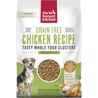 Dry Dog Food - WHOLE FOOD CLUSTERS - Grain Free Chicken Recipe - J & J Pet Club - The Honest Kitchen