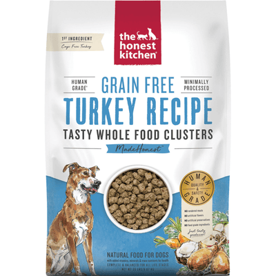 Dry Dog Food - WHOLE FOOD CLUSTERS - Grain Free Turkey Recipe - J & J Pet Club - The Honest Kitchen