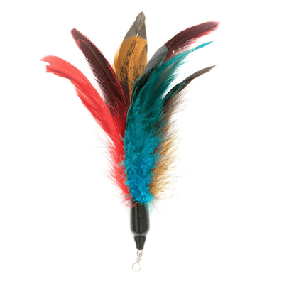 Easy Clip Attachment - CAT LURES - ROOSTER FLY - J & J Pet Club - GO CAT
