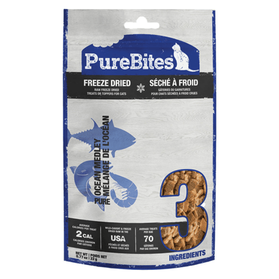 Freeze Dried Cat Treat - Ocean Medley - 0.77 oz - J & J Pet Club - Purebites