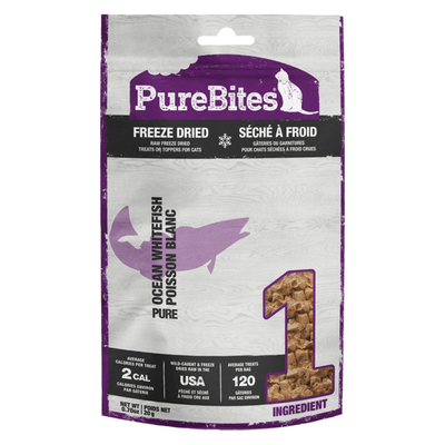 Freeze Dried Cat Treat - Ocean Whitefish - 0.7 oz - J & J Pet Club - Purebites