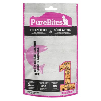 Freeze Dried Cat Treat, Wild-Caught Salmon - J & J Pet Club - Purebites