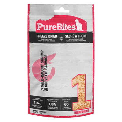 Freeze Dried Cat Treat, Wild-Caught Shrimp - J & J Pet Club - Purebites