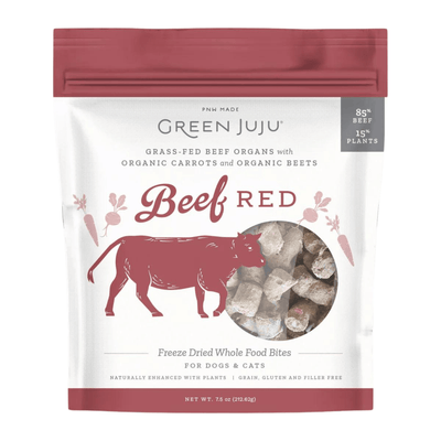 Freeze Dried Dog & Cat Treat - Beef Red - J & J Pet Club - GREEN JUJU
