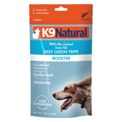 Freeze Dried Dog Food Topper - Beef Green Tripe Booster - J & J Pet Club - K9 Natural