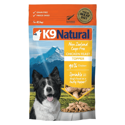 Freeze Dried Dog Food Topper - Chicken Feast - 3.5 oz - J & J Pet Club - K9 Natural