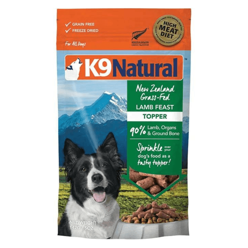 Freeze Dried Dog Food Topper - Lamb Feast - 5 oz - J & J Pet Club - K9 Natural