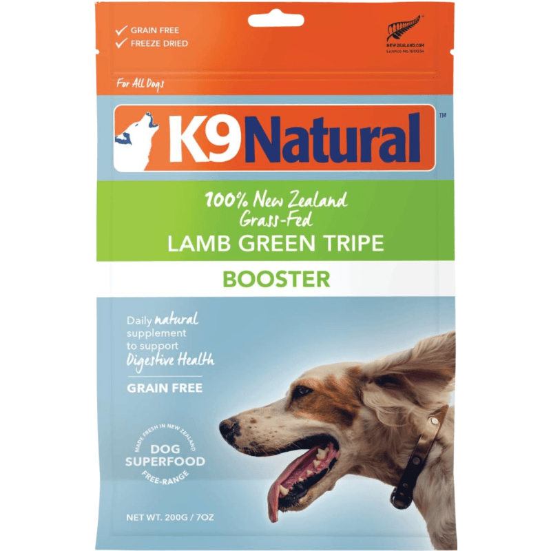 Freeze Dried Dog Food Topper - Lamb Green Tripe Booster - J & J Pet Club - K9 Natural