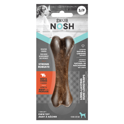 Long-Lasting Dog Chewing Toy, NOSH STRONG - Beef & Cheese Flavor - J & J Pet Club - Zeus