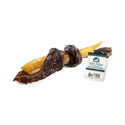 Natural Dog Chews - Chomper Wrapped Backstrap, 5-8", 1 pc (Bulk) - J & J Pet Club - Open Range