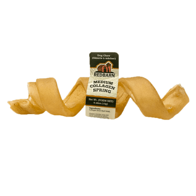 Natural Dog Chews - Collagen Spring - 1 pc (Bulk) - J & J Pet Club - Redbarn
