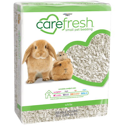 Natural Small Pet Bedding - White - J & J Pet Club - Carefresh