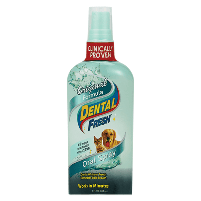 Oral Spray for Dogs & Cats - Original - 4 oz - J & J Pet Club - Dental Fresh