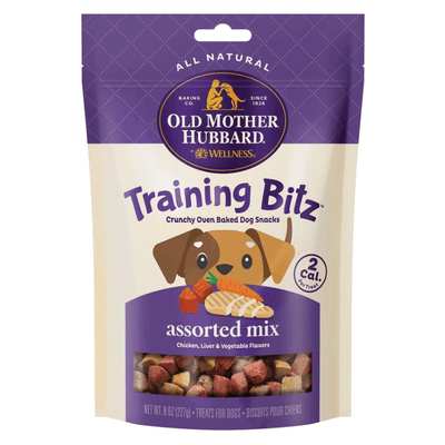 Oven Baked Dog Treat - Training Bitz - Assorted Mix - 8 oz - J & J Pet Club - OLD MOTHER HUBBARD