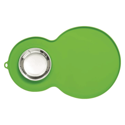 Peanut Placemat with Stainless Steel Dish - J & J Pet Club - Catit