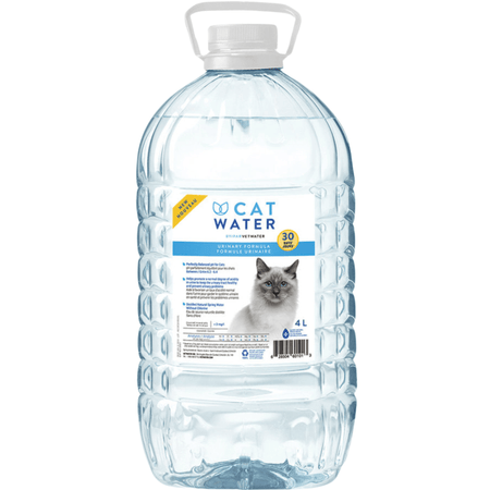 PH Balanced & Mineral-Free Cat Water (Urinary Formula), 4 L - J & J Pet Club - Vet Water