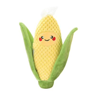 Plush Dog Toy - Camping Pups - Corn - J & J Pet Club - HugSmart