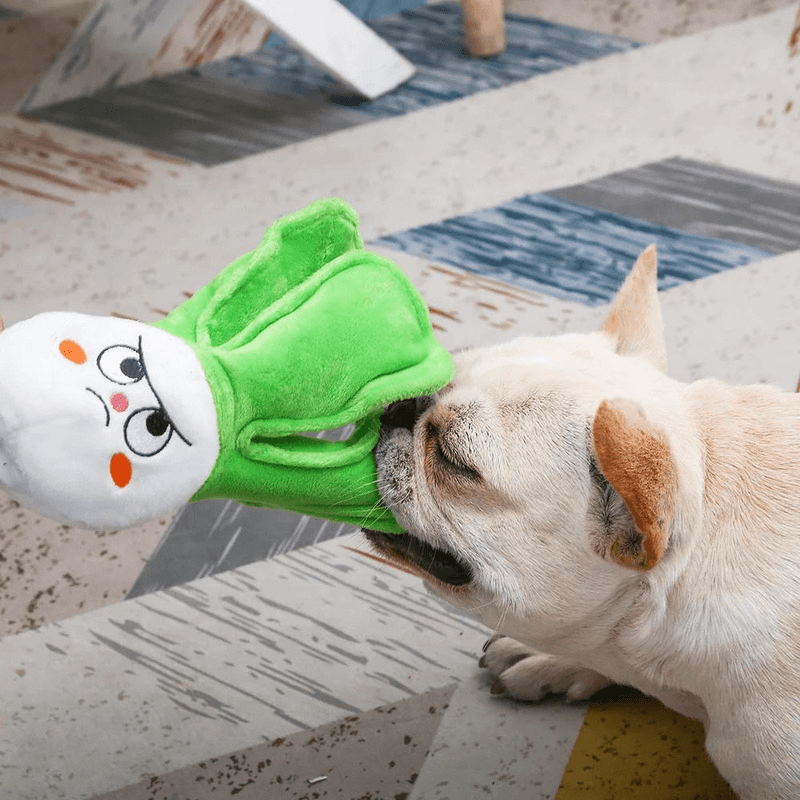 Plush Dog Toy - Feisty Veggie - Bok Choy - J & J Pet Club - HugSmart
