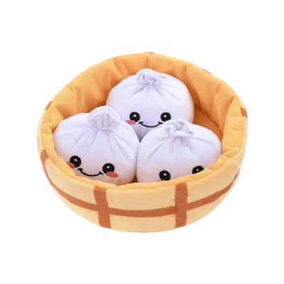 Puzzle Hunter Dog Toy - Food Party - Soup Dumplings - J & J Pet Club - HugSmart