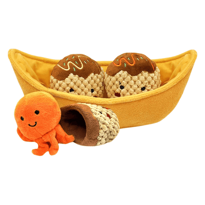 Puzzle Hunter Dog Toy - Foodie Japan - Takoyaki - J & J Pet Club - HugSmart