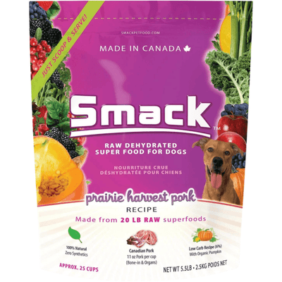 Raw Dehydrated Super Dog Food - Prairie Harvest Pork - J & J Pet Club - Smack