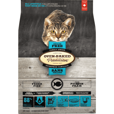 *SHORT DATED* Dry Cat Food - Grain Free Fish - All Life Stages - 2.5 lb (Best By Aug 02, 2024) - J & J Pet Club - Oven-Baked Tradition