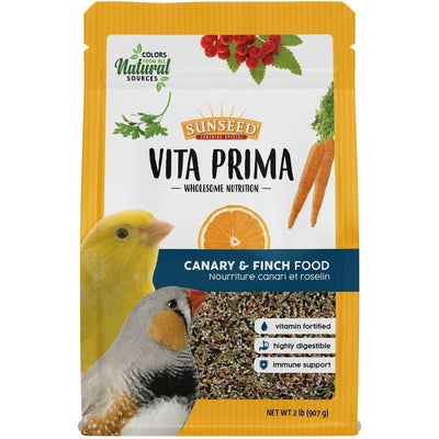*SHORT DATED* Vita Prima - Canary & Finch Food - 2 lb (Best by Aug 18, 2024) - J & J Pet Club - Sunseed