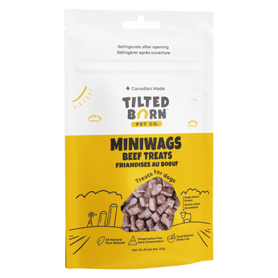 Soft Meaty Dog Treat - MINIWAGS - Beef - 100 g - J & J Pet Club - Tilted Barn