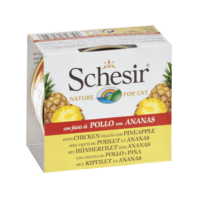Wet Cat Food Topper - Chicken & Pineapple - 75 g - J & J Pet Club - Schesir